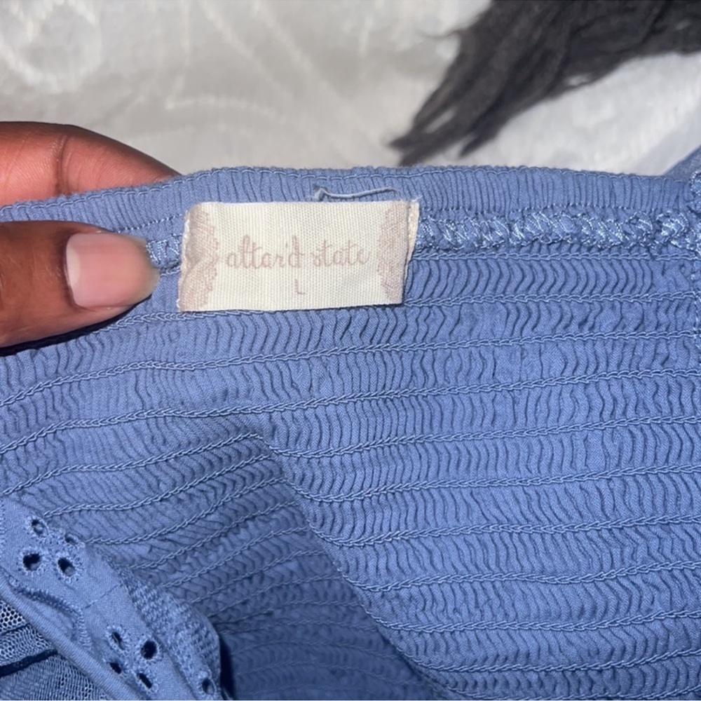 Altar’d state blue crop top - Picture 6 of 7